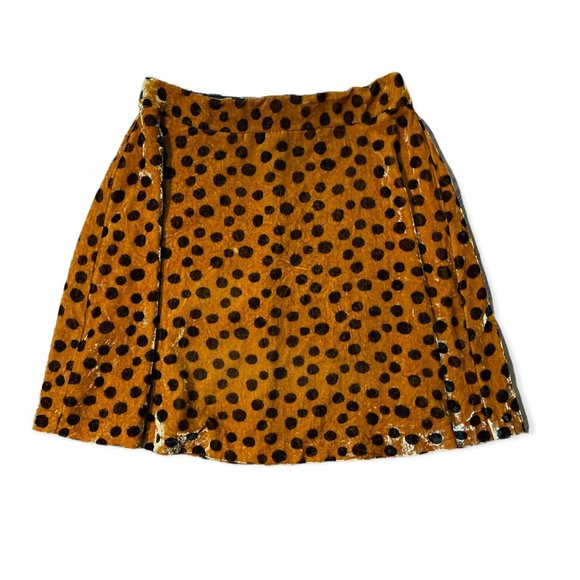 Madewell velvet circle mini skirt in leopard dot - Picture 3 of 4